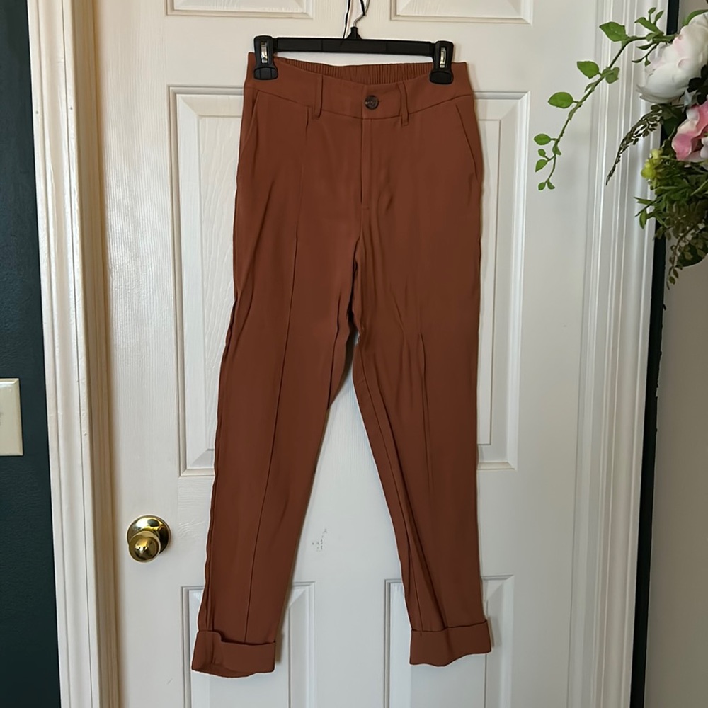 A New Day Burnt Orange Trousers Size 2